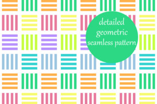 Block Stripes Geometric Pattern