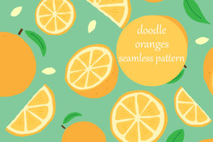 Colorful Scattered Doodle Orange Pattern: A Versatile Design for Creative Projects