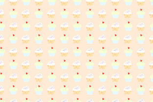 Cute Capcake Seamless Design