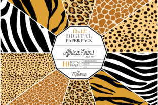 Digital Papers Africa Skins 01: Elevating Creativity with High-Quality Printables