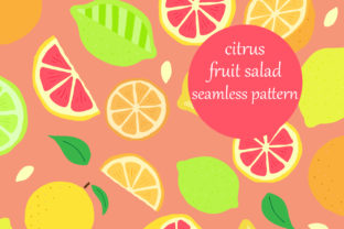 Fun Doodle Citrus Fruit Salad Pattern: A Versatile Design for Creative Projects
