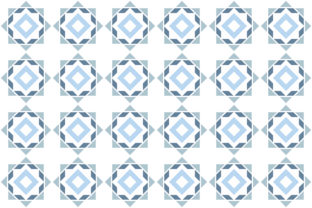 Islamic Pattern Floor Light Blue