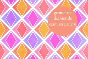 Pastel Diamonds Geometric Pattern