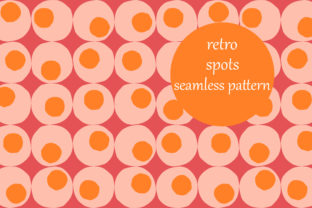 Retro Abstract Bold Doodle Spots Pattern