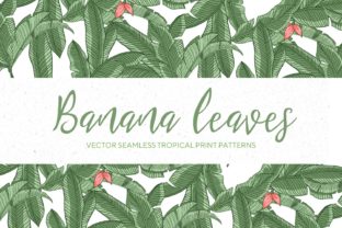 Seamless Banana Leaf Design