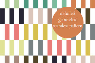 Striped Blocks Geometric Pattern