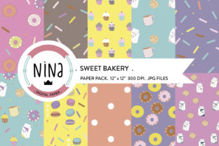 Sweet Digital Paper Pack, Cupcake Papers: A Versatile Design Resource