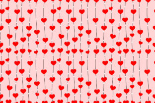 Tiny Red Heart on Light Pink Background