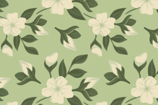Vintage Jasmine Seamless Pattern Vector