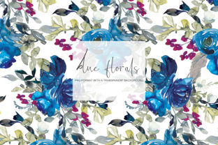 Watercolor Blue Seamless Pattern Set: A Versatile Resource for Digital Designers